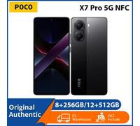 POCO X7 Pro 5G NFC Téléphone portable Processeur Dimensity 8400-Ultra Écran AMOLED CrystalRes de 6,67 pouces Appareil photo principal 50MP avec OIS Batterie de 6000mAh noir