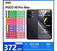 POCO X8 Pro Max 5G,NFC,MediaTek Dimensity 9500s,Écran AMOLED 1.5K,6.83 pouces,120 Hz,50 MP Caméra,IP68 Blue