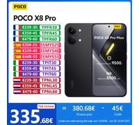 POCO X8 Pro Max 5G,NFC,MediaTek Dimensity 9500s,Écran AMOLED 1.5K,6.83 pouces,120 Hz,50 MP Caméra,IP68 White