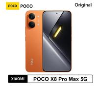 POCO X8 Pro Max 5G Version Globale Smartphone NFC, Batterie Monstre 8500 mAh, Dimensity 9500s, Écran AMOLED 6,83'' 1,5K 120Hz Orange