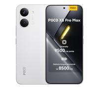 POCO X8 Pro Max, Smartphone 12+256 Go,Processeur Haut de Gamme Dimensity 9500s,écran AMOLED Ultra-Lumineux, 50 MP Light Fusion 600 avec OIS, Blanc,1 an de Garantie supplémentaire, Chargeur Non Inclus