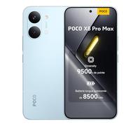 POCO X8 Pro Max, Smartphone 12+512 Go, Processeur Haut de Gamme Dimensity 9500s, écran AMOLED Ultra-Lumineux, 50 MP Light Fusion 600 avec OIS, Bleu,1 an de Garantie supplémentaire,Chargeur Non Inclus
