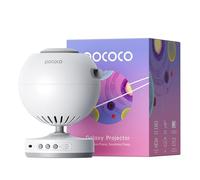 POCOCO Projecteur Ciel Étoile, Projecteur Galaxie Rechargeable, 5K HD Discs | Galaxie RéAliste, Autonomie 6h, Minuterie, 2 Disques Replaceable. DéCo Chambre, éTude, DéTente, Pour Adultes Et Enfants