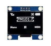 Pocoiau 1.3inch LCD Module 128x64 SPI/I2C 4Pin GND Blue/White Display Design Easy Installation Double Color White/Blue Display Module