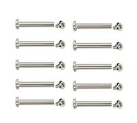 Pocoiau 10 PCS/Set À Bagages Bagages Vis De Ceinture En Acier Inoxydable Rivets 30/35/40/45 / 50 Mm Hexagon Intérieur Facile Utiliser