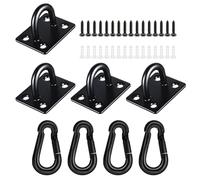 Pocoiau 1Suit Sport Outdoor Hook Secure Mounting Hammocks Chair Mount for Aerials Yoga and Indoor Swing Punching Bags Anchors