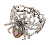 Pocoiau Bijoux punk strass réglable gothique pour costume d'Halloween et festival Accessoires Dark Gothic Party Wrist Chain, taille unique, Comme décrit