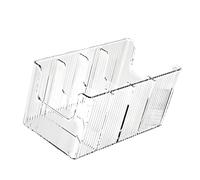 Pocoiau Boîte de rangement transparente pour cravates, ceintures, bijoux, plusieurs compartiments pour animaux de compagnie, boîte de rangement pour outils et ceintures