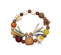 Pocoiau Bracelets en bois à la mode, perles colorées, bijoux uniques d'amitié, adaptés à tous les looks, perles en bois, taille unique, Comme décrit