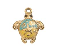 Pocoiau Breloque Couronnes De Tortues Composant Bijoux Construction Robuste en Acier Inoxydable Tenues Élégantes Breloque Tortues Mer