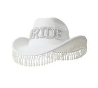 Pocoiau Chapeau à franges pour femme - Pour cosplay, enterrement de vie de jeune fille, mariage, fête