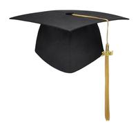 Pocoiau Chapeau de remise de diplôme uni avec franges pour adulte, enterrement de vie de jeune fille, université, médecin, adolescent, unisexe, chapeau décoratif pour fête