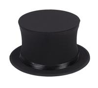 Pocoiau Chapeau plat pour adultes - Casquette ronde - Accessoires de scène - Accessoires de magicien de printemps - Accessoire de bal masqué - Haut de printemps