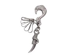 Pocoiau City Streetwear Griffe Pendentif Bijoux Léger Kirsite Collier Pour Hommes Femmes Styles Polyvalents Jour Comme Nuit Accessoire Tendance Hawks Claw Charm