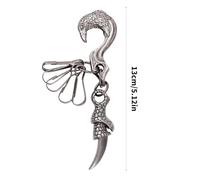 Pocoiau City Streetwear Griffe Pendentif Bijoux Léger Kirsite Collier Pour Hommes Femmes Styles Polyvalents Jour Comme Nuit Accessoire Tendance Hawks Claw Charm