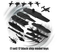 Pocoiau Collection D'avions De Navire Naval 17 Pièces Modèle Figurine pour La Construction Créative des Faisant Semblant À La Scène Modèle Navire Guerre