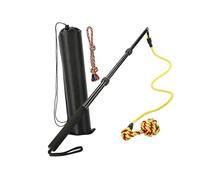 Pocoiau Corde à taquiner pour chien avec tige extensible et corde en nylon pour jeu interactif bâton de jeu rétractable pour chien