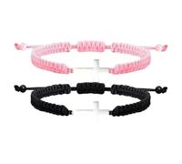 Pocoiau Croix tissées pour homme et femme Kirsite avec design réglable confortable à porter au quotidien, taille unique, Comme décrit