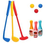 Pocoiau De Démarrage Golf Éducatifs en Plein Air pour Les Y Compris des Clubs Une Balle Et Une Quille Bowling pour Un Jouet Bowling Golf Amusant Intérieur Et Extérieur