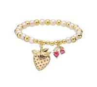 Pocoiau De Perles Fruits Délicats Bijoux Poignet Élastiques Confortables Texture en Cuivre Convient Chercheurs Bijoux Individualistes Chaîne À Main Perlée À La Mode