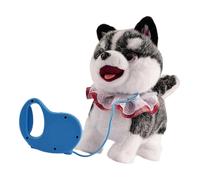 Pocoiau Electric Robot Doll Stuffed Animals Toy for Kids Roleplay Emotion Realistic Dog Doll for Educational Development Interactive Stuffed Animals