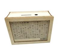 Pocoiau Élégante boîte à économie en bois avec marqueur et chiffre, pour étudiants et étudiants