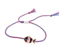 Pocoiau en Corde tressée réglable en Alliage délicat, Finition Goutte d'huile, Bijoux légers, Accessoires de Poignet, Cadeaux tissés pour Femmes