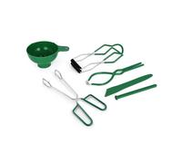 Pocoiau Ensemble De 6 Conserves en Acier Antirouille avec Lève-Bocal Couvercle Magnétique Dissolvant De Bulles pour Une Conservation Sûre des Aliments Et Une Manipulation Résistante À La Couvercle