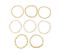 Pocoiau Ensemble de breloques élégantes avec motifs de croix hip-hop et perles d'imitation pour un usage quotidien, taille unique, Comme décrit