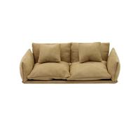 Pocoiau Ensemble De Canapé Simple en Bois pour Maisons Poupée Petit Fait À La Main Causeuse pour Scènes Chambre Réalistes Modèle À Collectionner