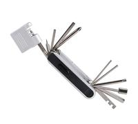 Pocoiau Ensemble de clés à cliquet multifonctions en alliage d'acier pour vélo de construction pour vélo Outil professionnel d'entretien