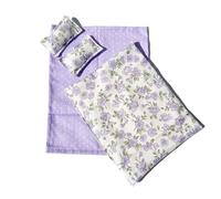 Pocoiau Ensemble De Literie pour Chambre À Coucher Maison Poupée avec Drap Oreiller Couette pour Décoration Chambre Miniature Et Décors Projets Modèles Artisanaux 1/12 Doll House Bedding