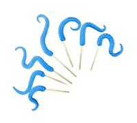 Pocoiau Ensemble de piquet en résine bleue avec pieuvre artificielle pour intérieur ou extérieur