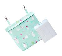 Pocoiau Ensemble de tapis réfrigérants à suspendre pour petits animaux en tissu respirant avec poches de glace pour intérieur et extérieur