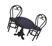 Pocoiau Ensemble Table À Manger Et Chaises De Jeu Simulation en Fer Contemporain pour Âgés 3 Ans Et Accessoires Créatifs Éducatifs Durables Jeux Rôle Éducatifs Accessoires Cuisine