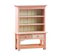 Pocoiau Étagère de rangement décorative pour maison de poupée 1/12 pour chambre à coucher, salon, accessoires de développement de l'imagination des enfants, décoration de maison de poupée