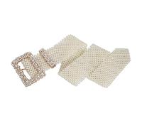 Pocoiau Fashionable Corset Belt for Women Artificial Pearls Waist for Winter Coat Casual Formal Waist Decorative Accessory Evening Party