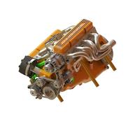 Pocoiau Figurine D'affichage De Moteur avec Détails D'ingénierie Précis Modèle Projet STEM pour Adultes pour Les Amateurs Mécanique Petit Modèle Moteur