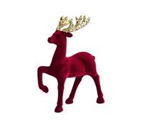 Pocoiau Figurines de renne réalistes - Décorations de Noël - Modèle animal de cerf - Décoration de table de bureau - Décoration d'intérieur - Cadeau de Noël