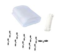 Pocoiau Filet de protection de jardin respirant avec clips de fixation personnalisables, barrière anti-oiseaux pour isolation des plantes, filet de protection résistant aux intempéries pour les