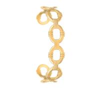 Pocoiau Géométrique Empilable Plaqué Or 18 Carats en Acier Inoxydable Bijoux Résistant Allergies Design Rétro Tenue Décontractée Formelle Géométrique Minimaliste en Acier Inoxydable