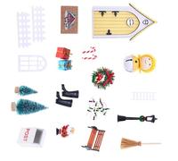 Pocoiau Handcrafts - Fées miniatures, lutins et nains de poupée - Ornement pour porte de maison de poupée - Accessoire de Noël - Ensemble de meubles de nains pour poupées