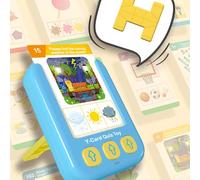 Pocoiau Jeu De Cartes Clignotantes Parlantes pour Outil d'apprentissage Préscolaire Développe La Motricité Fine Les Chiffres Bilingues Les Formes d'animaux Le Développement Précoce du Langage