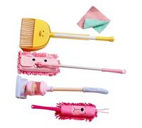 Pocoiau Jeu De Rôle Ensemble Ménage Outils Nettoyage pour Balai Vadrouille Pelle À Poussière Jeu Simulation Jouet Éducatif pour Les 3 Ans Et Développer Les Compétences Kids