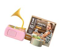 Pocoiau Jouet Interactif De Lecteur Musique Phonographe d'enfant en Bas Âge avec 96 Cartes d'apprentissage Machine Narration Éducative Précoce Amusant Jouet Gramophone