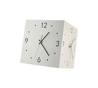 Pocoiau Light Double Sided Wall Clock Corner Mounted Battery Operated for Home Decor Double Sided Corner Wall Clocks for Living Room Decors