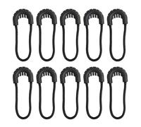 Pocoiau Lot de 10 fermetures éclair anti-vol pour sac à dos extérieur avec boucle de queue, extracteur flexible facile à utiliser