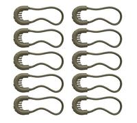 Pocoiau Lot de 10 fermetures éclair anti-vol pour sac à dos extérieur avec boucle de queue, extracteur flexible facile à utiliser