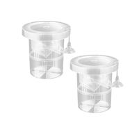 Pocoiau Lot de 2 boîtes de pépinière flottantes pour poissons avec séparateur - Circulations d'eau - Design sûr pour la reproduction de la fraie - Protection de la friture