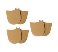 Pocoiau Lot de 3 paires de semelles antidérapantes pour réparation de chaussures - Coussinets de talon de rechange pour restauration de talon de chaussures - Adaptateurs durables et résistants à